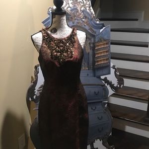 Red and Gold Maggy London Dress